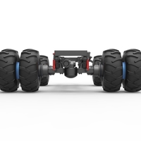 Chassis of vintage monster truck with double wheels 1:25 - Thumbnail 7