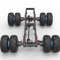 Chassis of vintage monster truck with double wheels 1:25 - Thumbnail 8