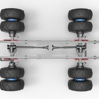 Chassis of vintage monster truck with double wheels 1:25 - Thumbnail 11