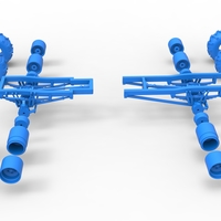 Chassis of vintage monster truck with double wheels 1:25 - Thumbnail 20