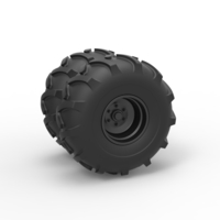 Small Diecast Offroad double wheel Scale 1:25 3D Printing 527849