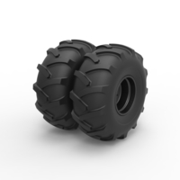 Diecast Offroad double wheel Scale 1:25 - Thumbnail 2