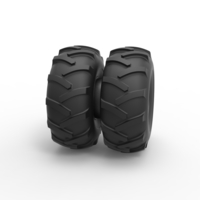 Diecast Offroad double wheel Scale 1:25 - Thumbnail 3