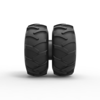 Diecast Offroad double wheel Scale 1:25 - Thumbnail 4