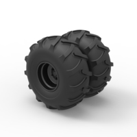 Diecast Offroad double wheel Scale 1:25 - Thumbnail 7