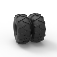 Diecast Offroad double wheel Scale 1:25 - Thumbnail 8