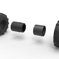 Diecast Offroad double wheel Scale 1:25 - Thumbnail 10