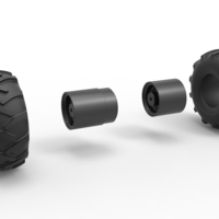 Diecast Offroad double wheel Scale 1:25 - Thumbnail 12