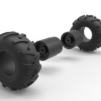 Diecast Offroad double wheel Scale 1:25 - Thumbnail 13