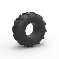 Small Diecast offroad tire 82 Scale 1:25 3D Printing 527863