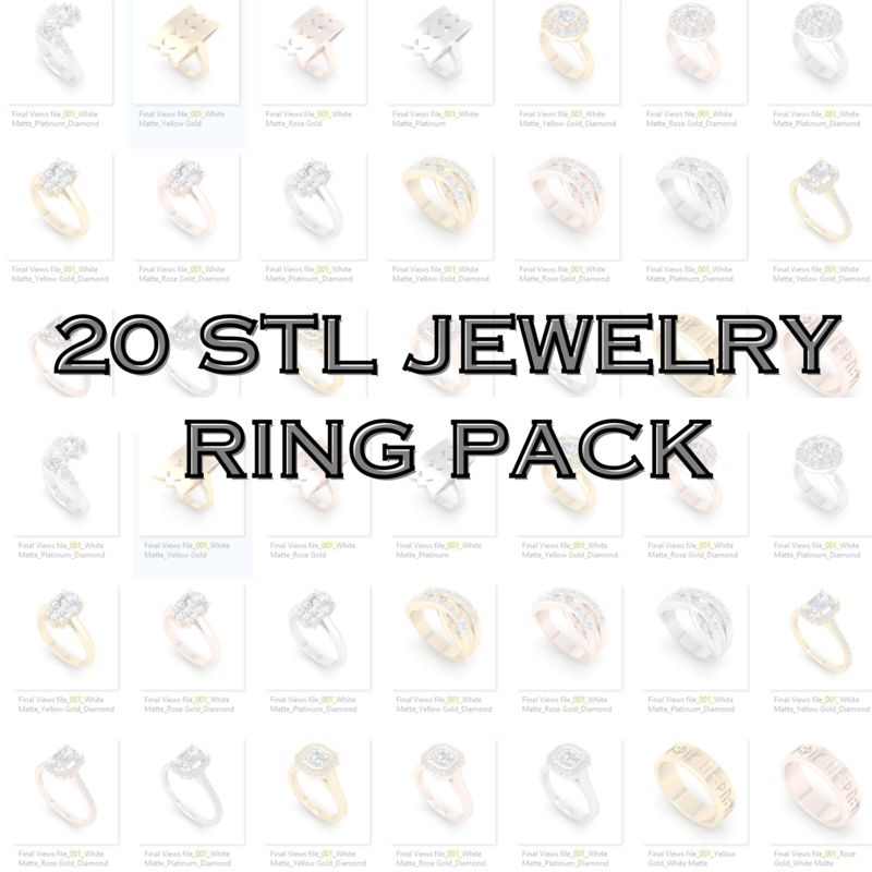 20 STL JEWELRY PACK