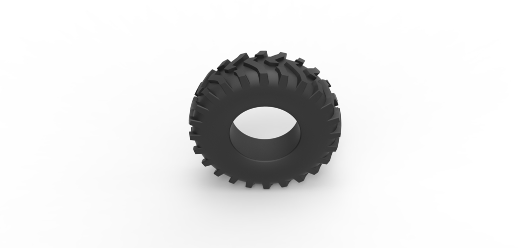 Diecast offroad tire 83 Scale 1:25 3D Print 527902