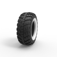 Military KRAZ Whitewall tire VID-201 Scale 1:25 - Thumbnail 3