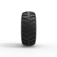 Military KRAZ Whitewall tire VID-201 Scale 1:25 - Thumbnail 4