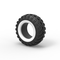 Military KRAZ Whitewall tire VID-201 Scale 1:25 - Thumbnail 7