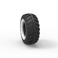 Military KRAZ Whitewall tire VID-201 Scale 1:25 - Thumbnail 8