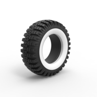 Military Ural Whitewall tire O-47A Scale 1:25 - Thumbnail 2