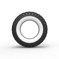 Military Ural Whitewall tire O-47A Scale 1:25 - Thumbnail 5