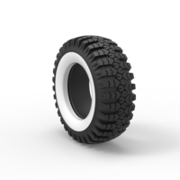 Military Ural Whitewall tire O-47A Scale 1:25 - Thumbnail 8