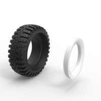 Military Ural Whitewall tire O-47A Scale 1:25 - Thumbnail 9