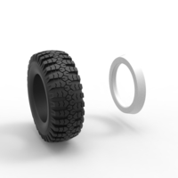 Military Ural Whitewall tire O-47A Scale 1:25 - Thumbnail 10