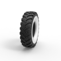 Military Ural Whitewall tire OI-25 Scale 1:25 - Thumbnail 3