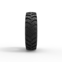 Military Ural Whitewall tire OI-25 Scale 1:25 - Thumbnail 4