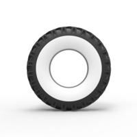 Military Ural Whitewall tire OI-25 Scale 1:25 - Thumbnail 5