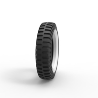 Military Whitewall tire Scale 1:25 - Thumbnail 3