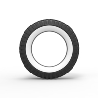 Military Whitewall tire Scale 1:25 - Thumbnail 5