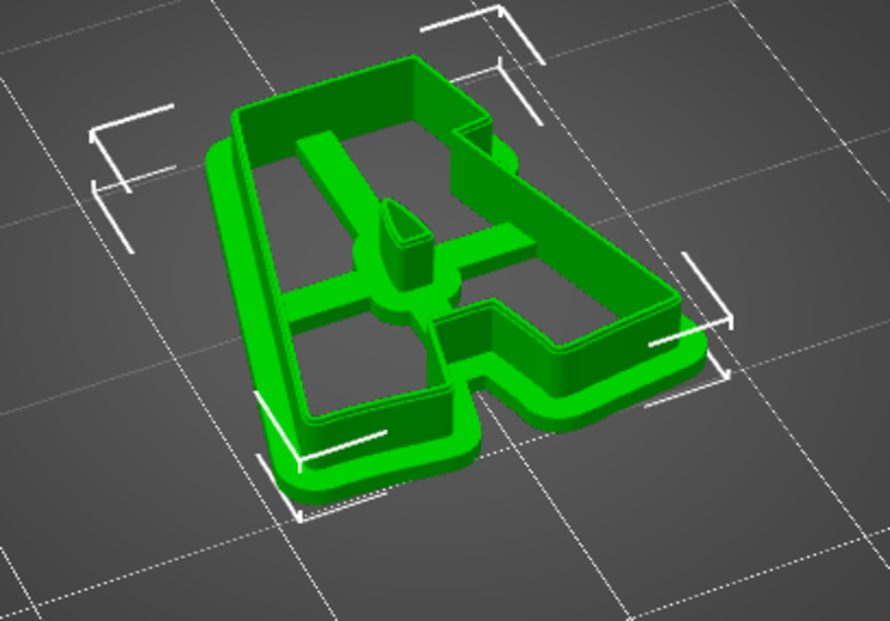 Space comic letter A through z cookie cutters