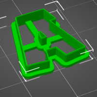 Space comic letter A through z cookie cutters - Thumbnail 1