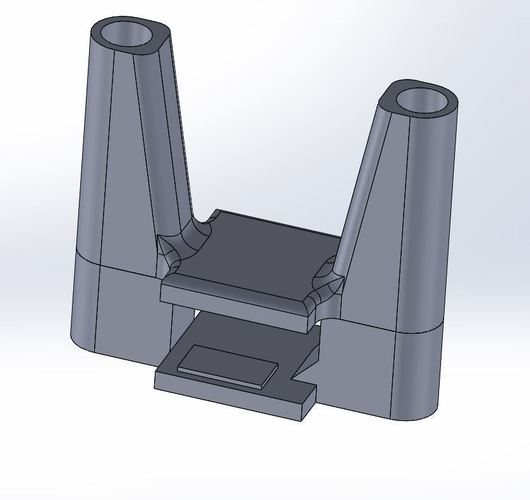 QAV250 XT60 Plug mount / holder 3D Print 52799