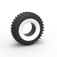 Whitewall Trom tire Scale 1:25 - Thumbnail 1