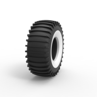 Whitewall Trom tire Scale 1:25 - Thumbnail 3