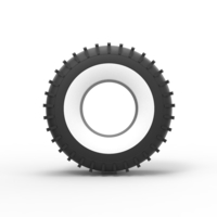 Whitewall Trom tire Scale 1:25 - Thumbnail 5