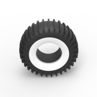 Whitewall Trom tire Scale 1:25 - Thumbnail 6