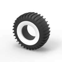 Whitewall Trom tire Scale 1:25 - Thumbnail 7