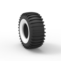 Whitewall Trom tire Scale 1:25 - Thumbnail 8