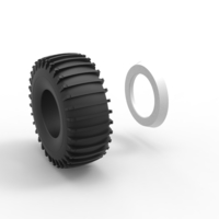 Whitewall Trom tire Scale 1:25 - Thumbnail 10