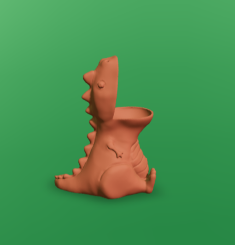 t-rex pencil holder 3D Print 528024