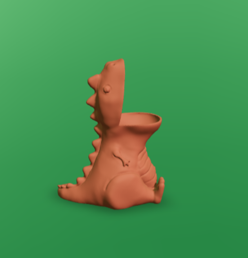 t-rex pencil holder