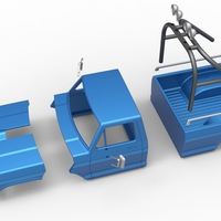 Shell of vintage Monster Truck Version 1 Scale 1:25 - Thumbnail 17