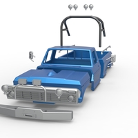 Shell of vintage Monster Truck Version 1 Scale 1:25 - Thumbnail 19