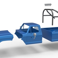 Shell of vintage Monster Truck Version 2 Scale 1:25 - Thumbnail 14