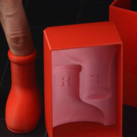 Small Mini big red boots/with shoe box 3D Printing 528084