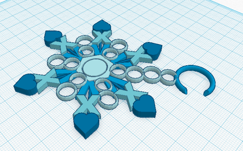 Snowflake Ornament  3D Print 52809