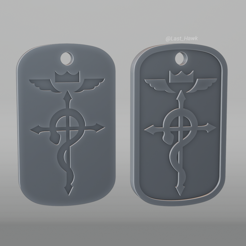 Flamel Dogtag Fullmetal Alchemist