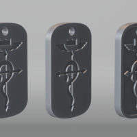 Flamel Dogtag Fullmetal Alchemist - Thumbnail 3