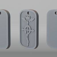 Flamel Dogtag Fullmetal Alchemist - Thumbnail 5